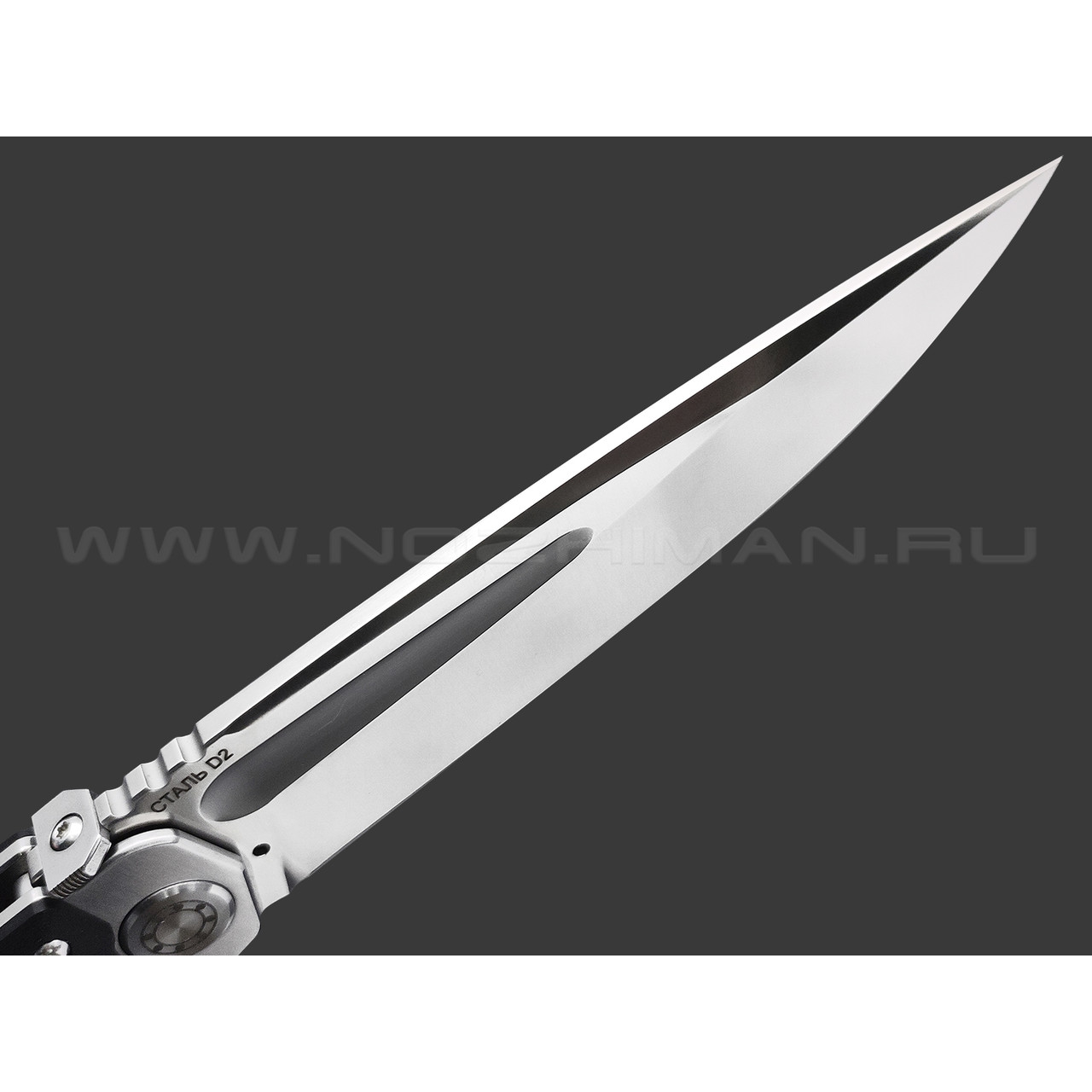 Нокс складной нож Кугуар 332-100406 сталь D2 satin, рукоять G10 black