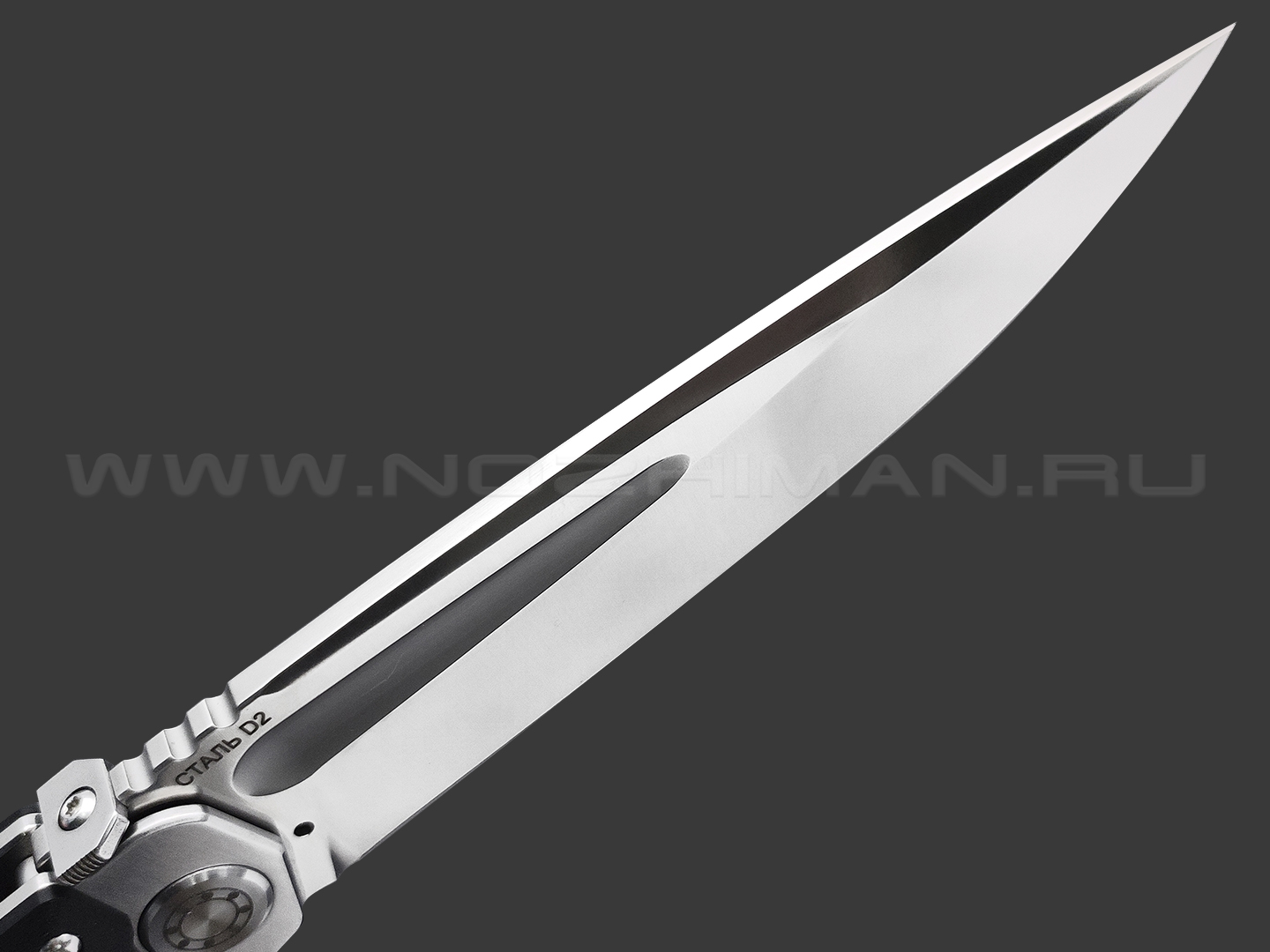 Нокс складной нож Кугуар 332-100406 сталь D2 satin, рукоять G10 black