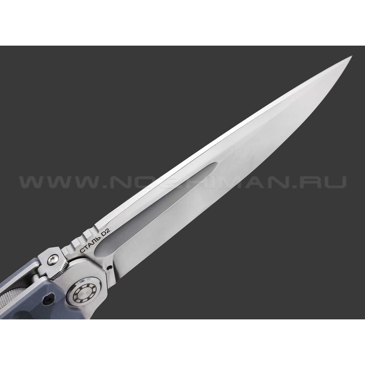 Нокс складной нож Кугуар 332-109406 сталь D2 satin, рукоять G10 grey