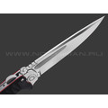 Нокс складной нож Кугуар с толкателем 332-107406 сталь D2 satin, рукоять G10 black