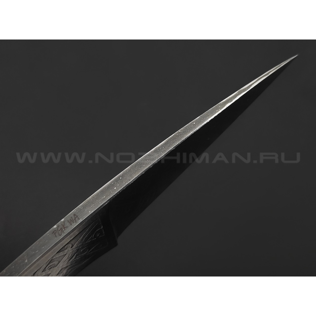 Волчий Век нож скелетный Сечень Custom сталь PGK WA травление, рукоять Сталь