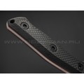 Волчий Век нож Тезис Tactical Edition сталь Elmax WA satin, рукоять Carbon fiber, G10 red
