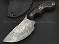 Волчий Век нож Сектор 2.0 Custom сталь N690 WA травление, рукоять G10 black & brown, мозаичные пины