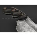 Волчий Век нож Сектор 2.0 Custom сталь N690 WA травление, рукоять G10 black & brown, мозаичные пины Волчий Век нож Сектор 2.0 Custom сталь N690 WA травление, рукоять G10 black & brown, мозаичные пины