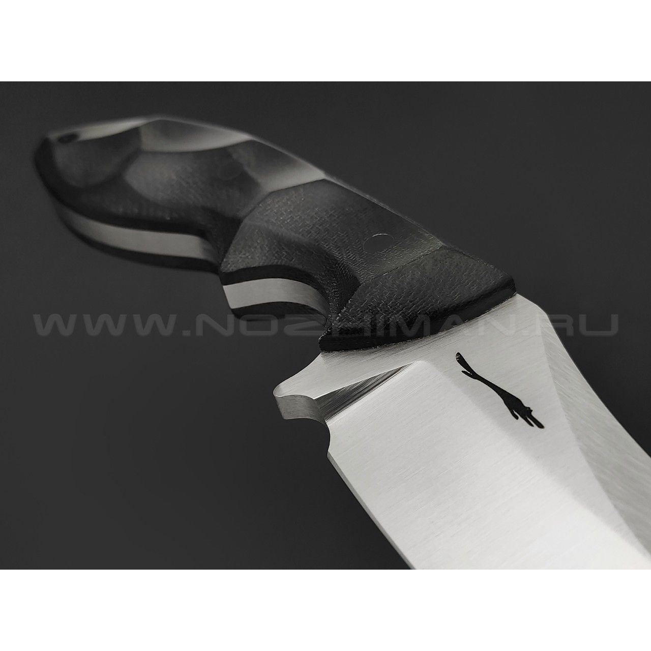 Волчий Век нож Кондрат 12 сталь 95х18 WA satin, рукоять Micarta black