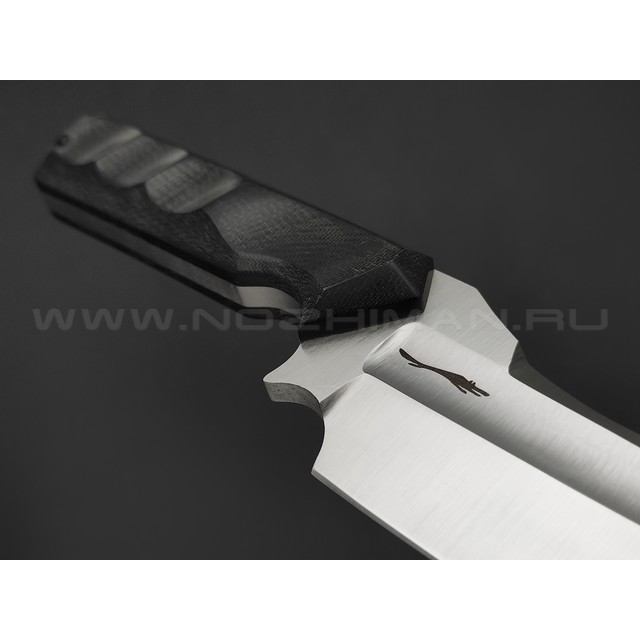 Волчий Век нож Карачун сталь 95х18 WA satin, рукоять Micarta black