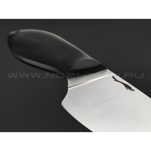 Волчий Век нож МасичЬка сталь N690 WA satin, рукоять Micarta black