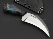 Волчий Век нож Коготь Concept сталь N690 WA травление, рукоять Micarta colored