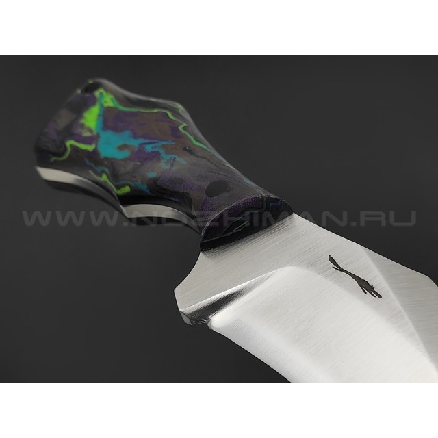 Волчий Век нож Коготь Concept сталь N690 WA травление, рукоять Micarta colored