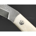 Волчий Век нож НДК 17 Custom сталь PGK WA травление, рукоять Кость моржа, титан, мозаичный пин