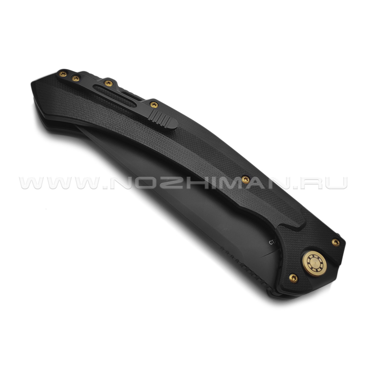 Нокс складной нож Нукер 347-780406 сталь Aus-8 black, рукоять G10 black