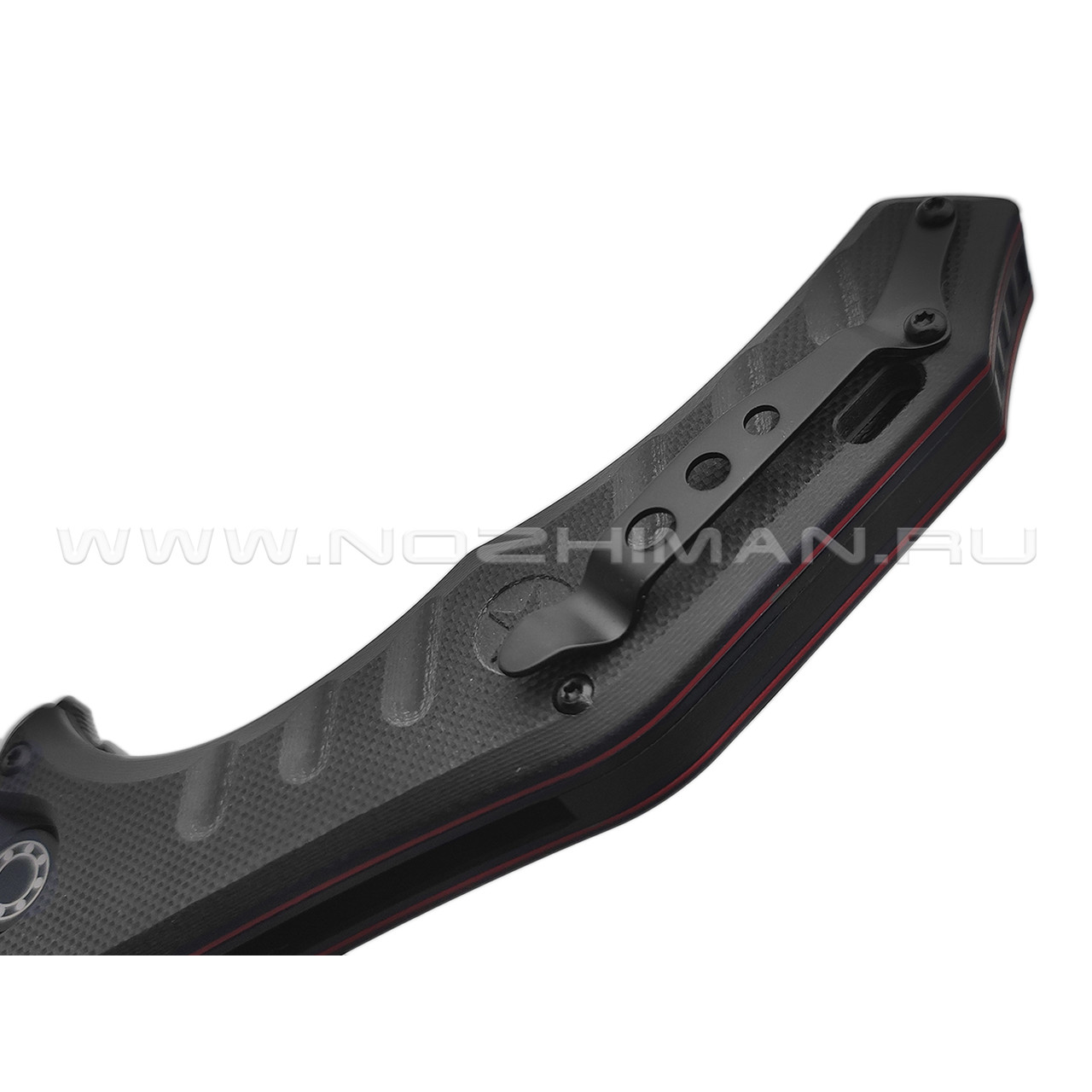 Нокс складной нож Мангуст-2 336-708406 сталь D2 black, рукоять G10 black