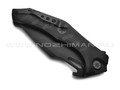 Нокс складной нож Мангуст-2С 337-708406 сталь D2 black, рукоять G10 black