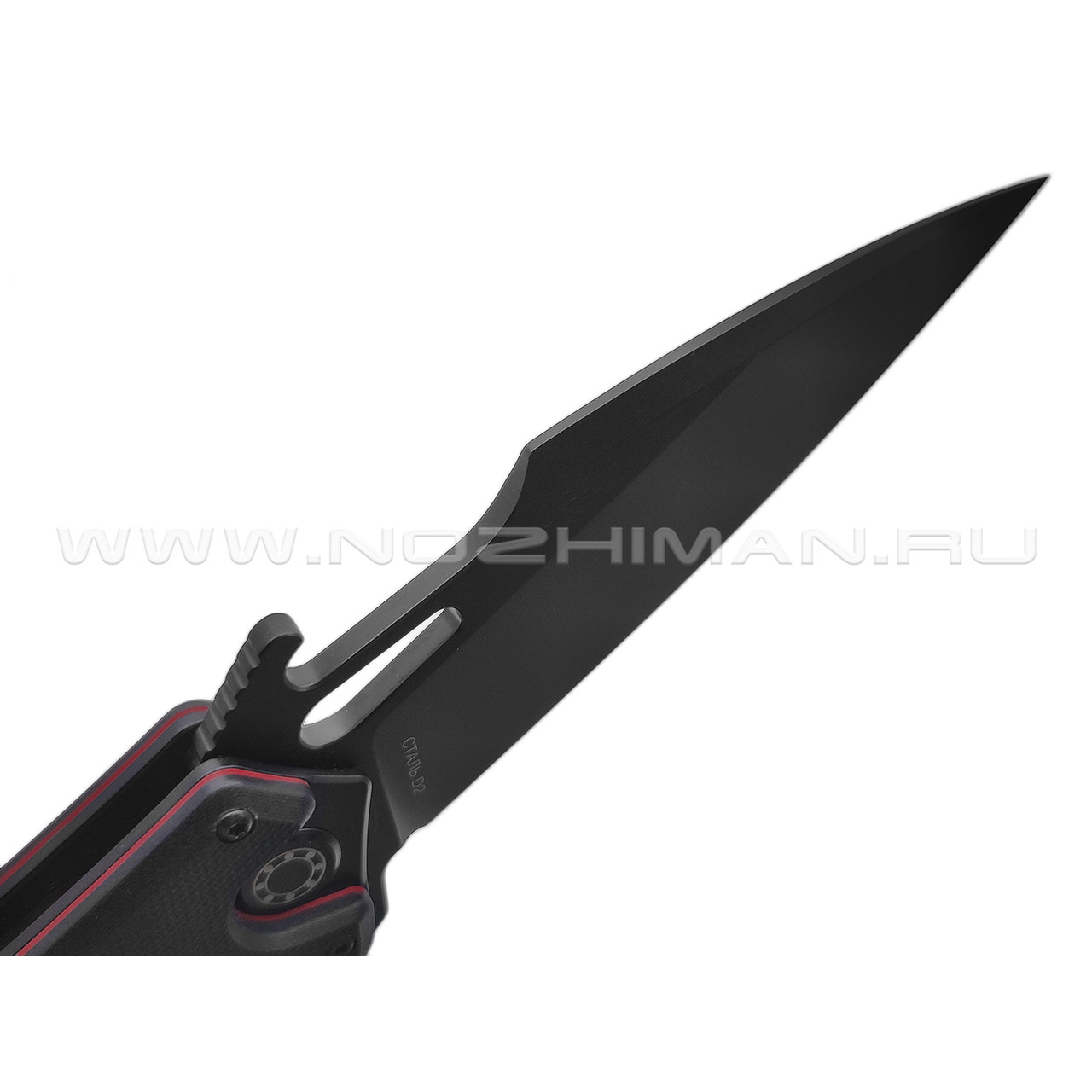 Нокс складной нож Мангуст-2С 337-708406 сталь D2 black, рукоять G10 black