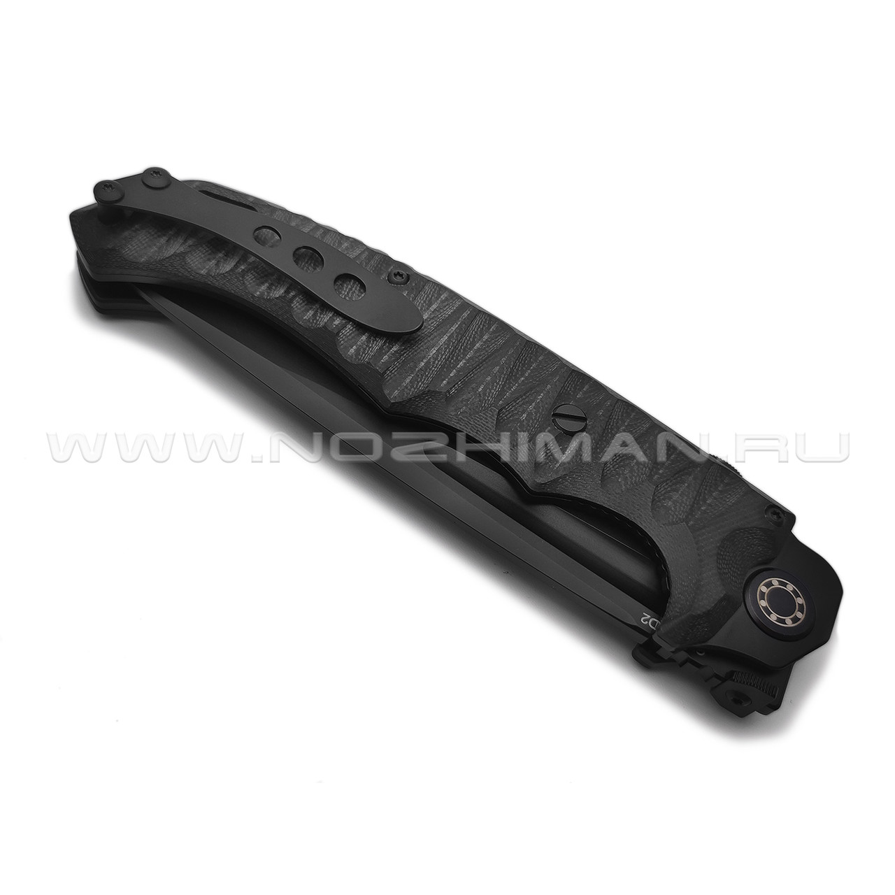 Нокс складной нож Кугуар 332-709406 сталь D2 black, рукоять G10 black