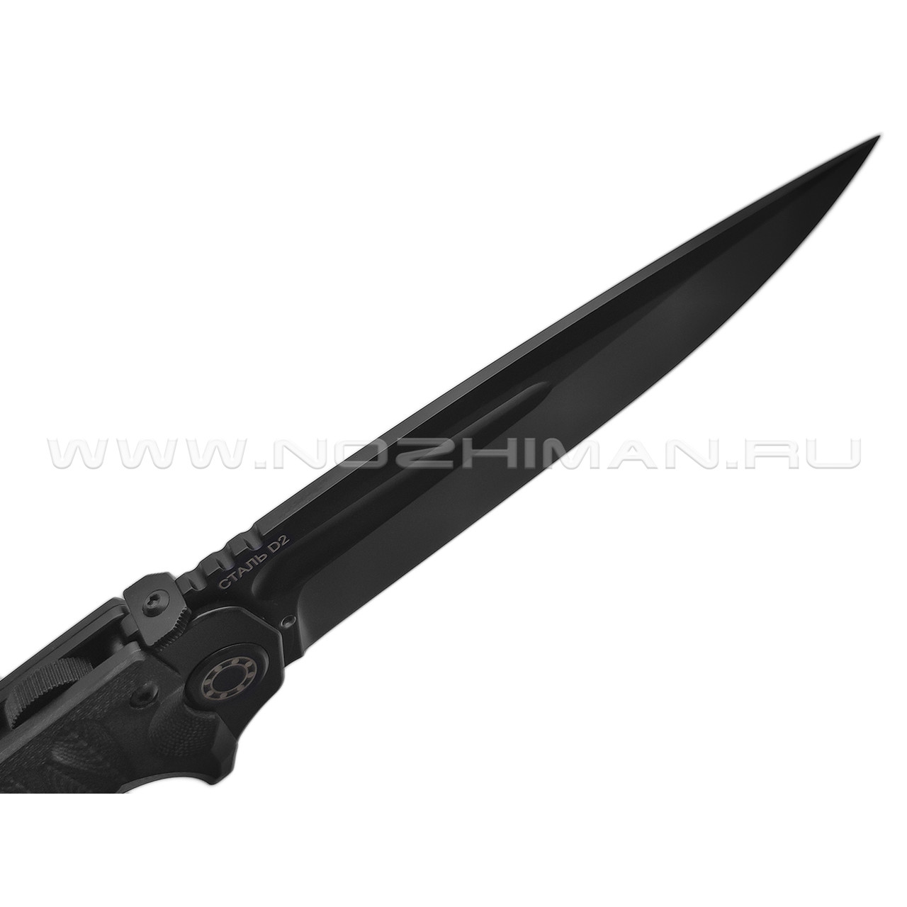 Нокс складной нож Кугуар 332-709406 сталь D2 black, рукоять G10 black