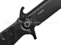 Нокс складной нож Финка-С 342-709406 сталь D2 black, рукоять G10 black