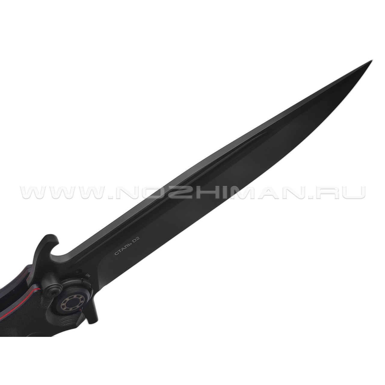 Нокс складной нож Финка-С 342-709406 сталь D2 black, рукоять G10 black