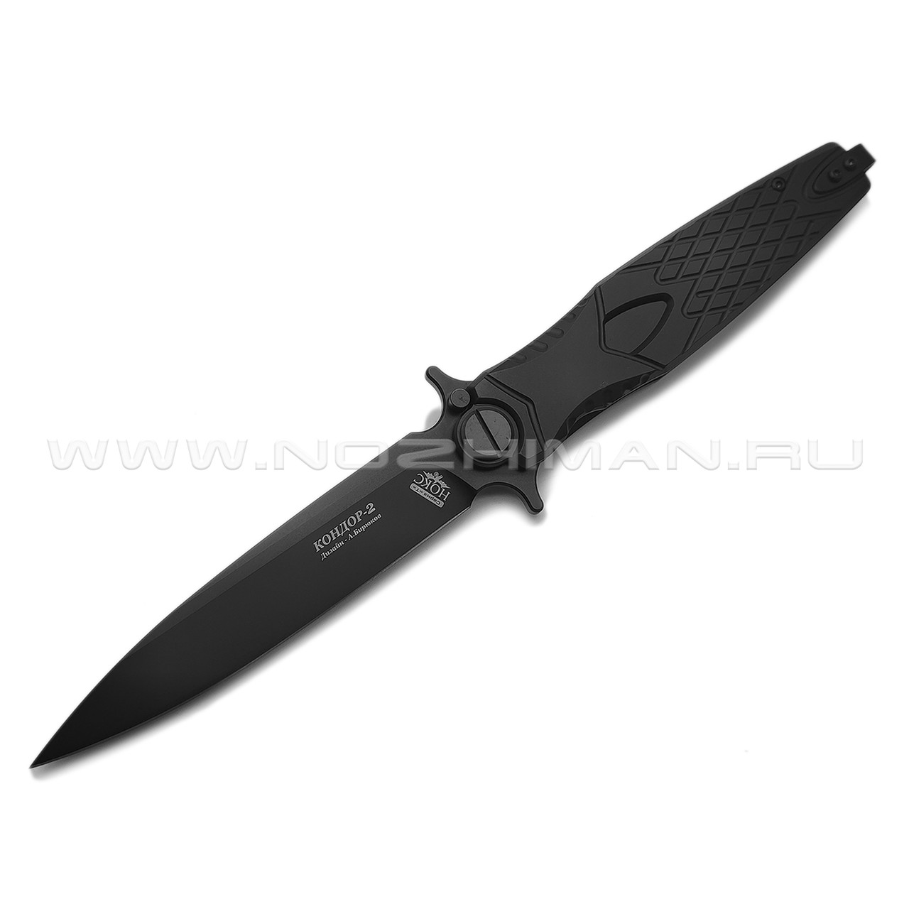 Нокс складной нож Кондор-2 341-700501 сталь D2 black, рукоять Titanium black