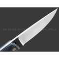 Нож Burlax Fin-Standard BX0174 сталь Aus10Co, бирюзовая джутовая микарта