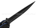 Нокс складной нож ВДВ 322-509405 сталь D2 blackwash, рукоять Carbon fiber
