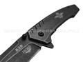 Нокс складной нож ВДВ 322-580005 сталь Aus-8 blackwash, рукоять Stainless steel blackwash