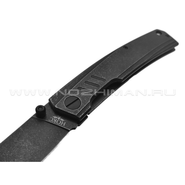 Нокс складной нож Капитан 333-580006 сталь Aus-8 блэквош, рукоять Stainless steel блэквош