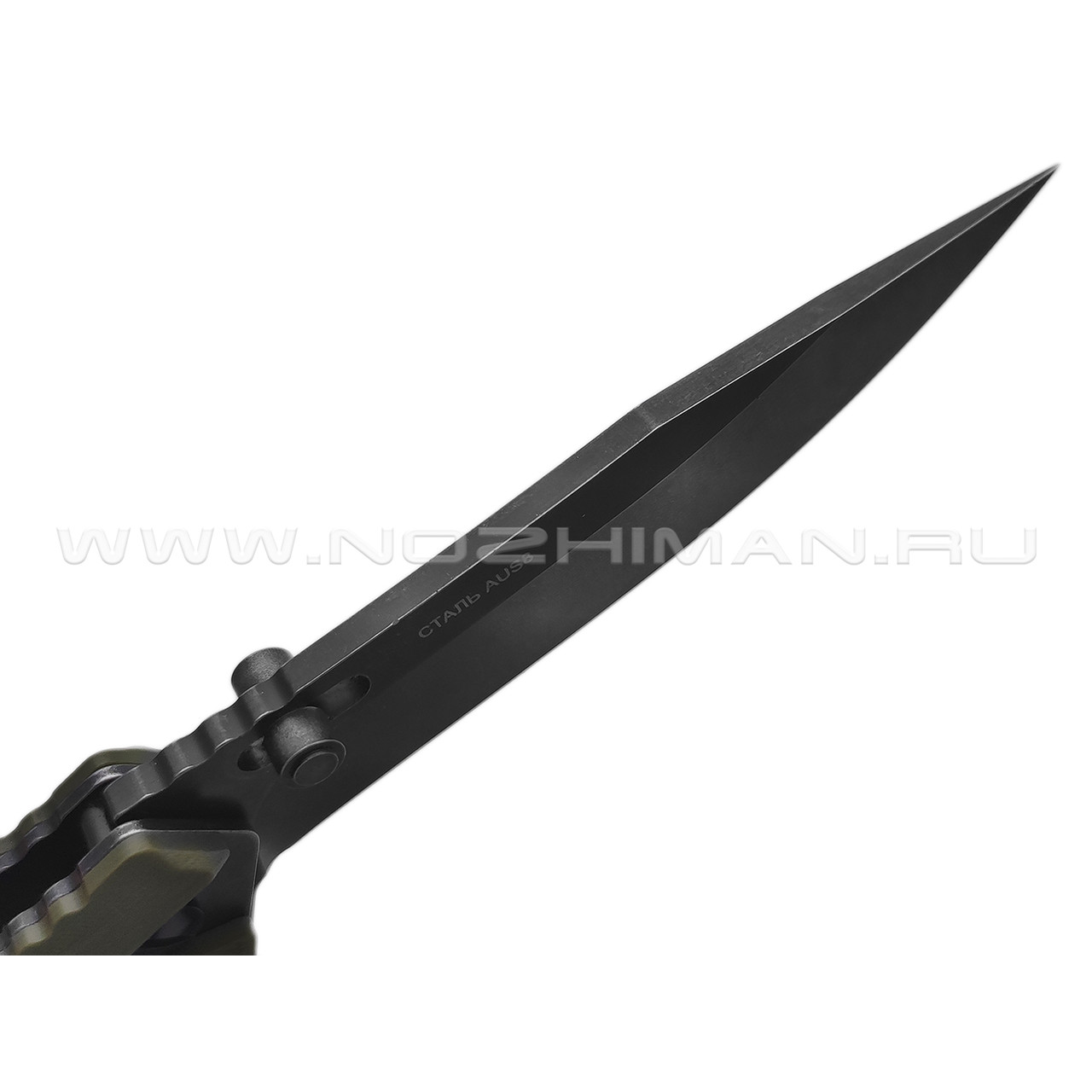 Нокс складной нож Геккон 340-580406 сталь Aus-8 блэквош, рукоять G10 olive green