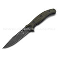 Нокс складной нож Геккон 340-580406 сталь Aus-8 блэквош, рукоять G10 olive green Нокс складной нож Геккон 340-580406 сталь Aus-8 блэквош, рукоять G10 olive green
