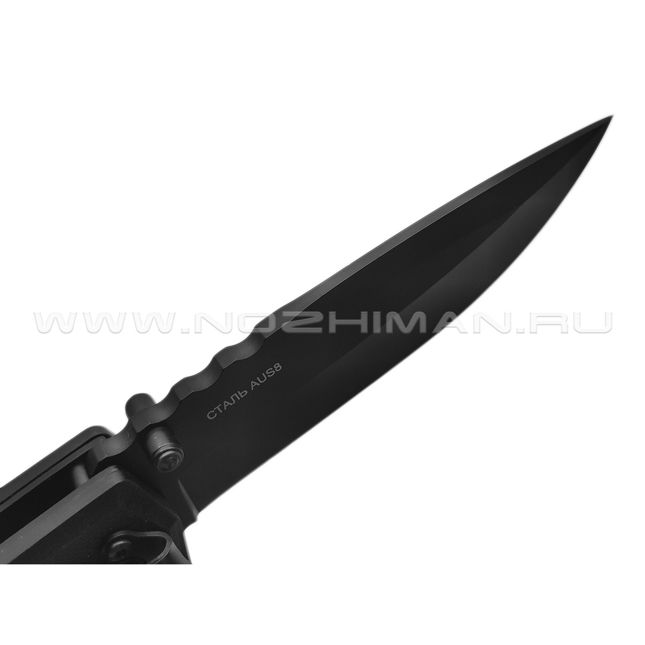 Нокс складной нож Т-34 323-480401 сталь Aus-8 black, рукоять G10 black