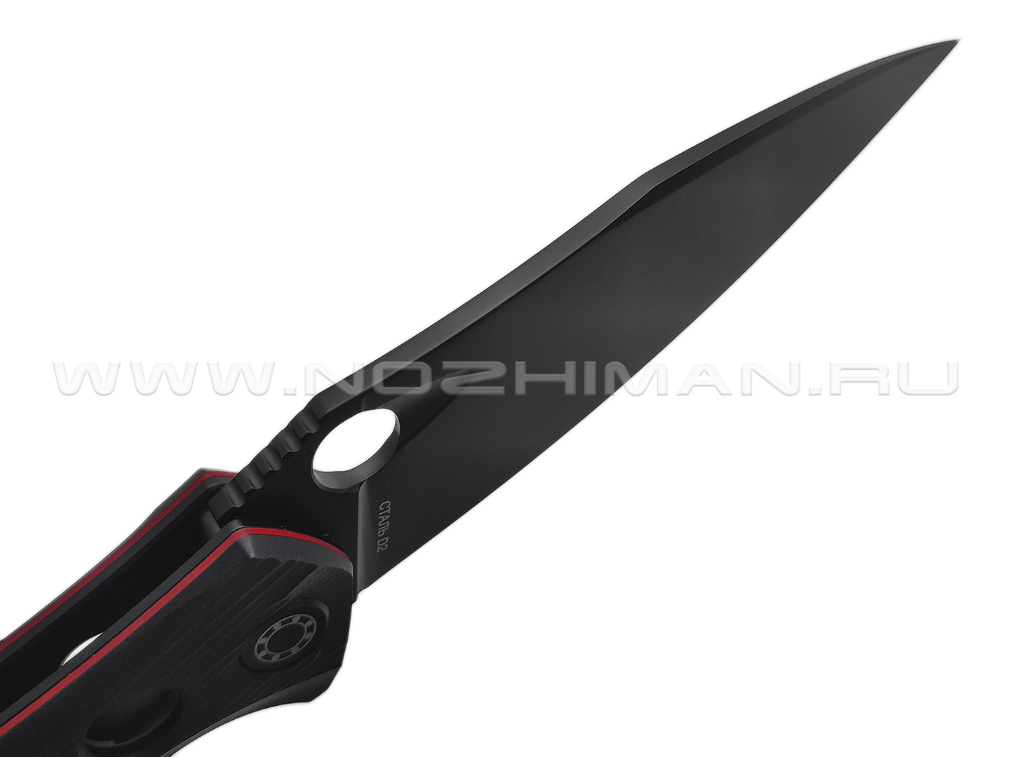 Нокс складной нож Варан 335-708406 сталь D2 black, рукоять G10 black