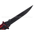 Нокс складной нож Ронин 344-709407 сталь D2 black, рукоять G10 black & red Нокс складной нож Ронин 344-709407 сталь D2 black, рукоять G10 black & red