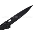 Нокс складной нож Майор 328-589406 сталь Aus-8 блэквош, рукоять G10 black Нокс складной нож Майор 328-589406 сталь Aus-8 блэквош, рукоять G10 black