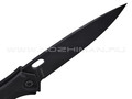 Нокс складной нож Майор 328-589406 сталь Aus-8 blackwash, рукоять G10 black