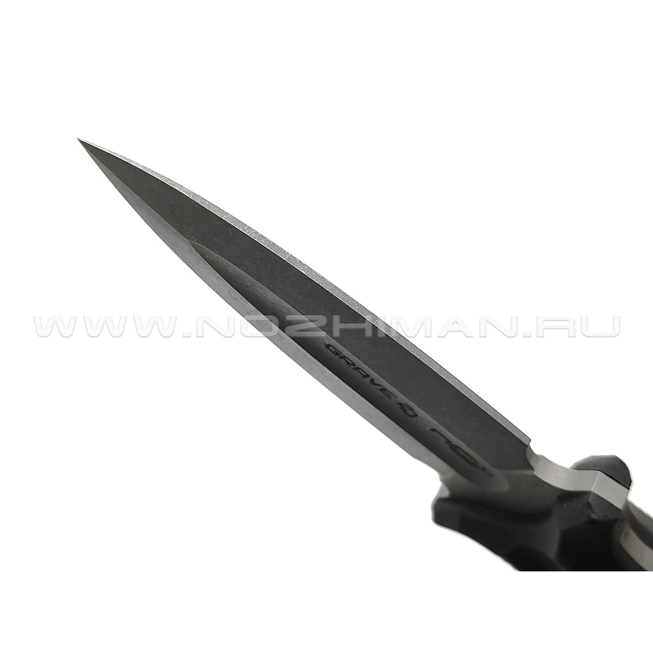 N.C.Custom нож Grave 2.0 сталь Aus-8 stonewash, рукоять Эластрон