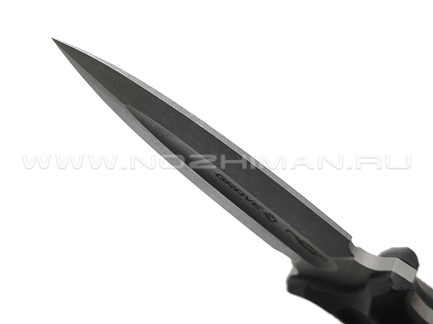 N.C.Custom нож Grave 2.0 сталь Aus-8 stonewash, рукоять Elastron
