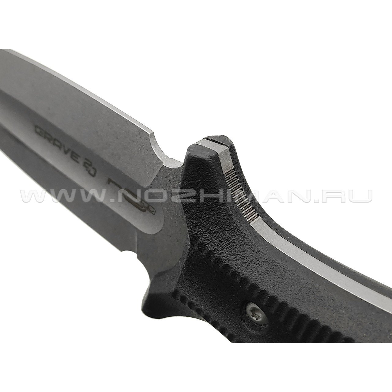 N.C.Custom нож Grave 2.0 сталь Aus-8 stonewash, рукоять Эластрон