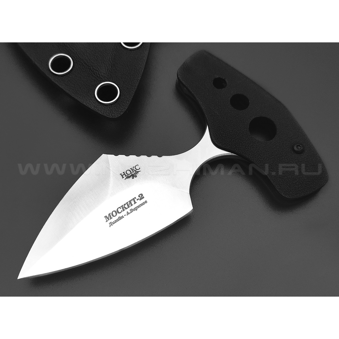 Нокс нож push-dagger Москит-2 517-180937 сталь Aus-8 satin, рукоять Kydex