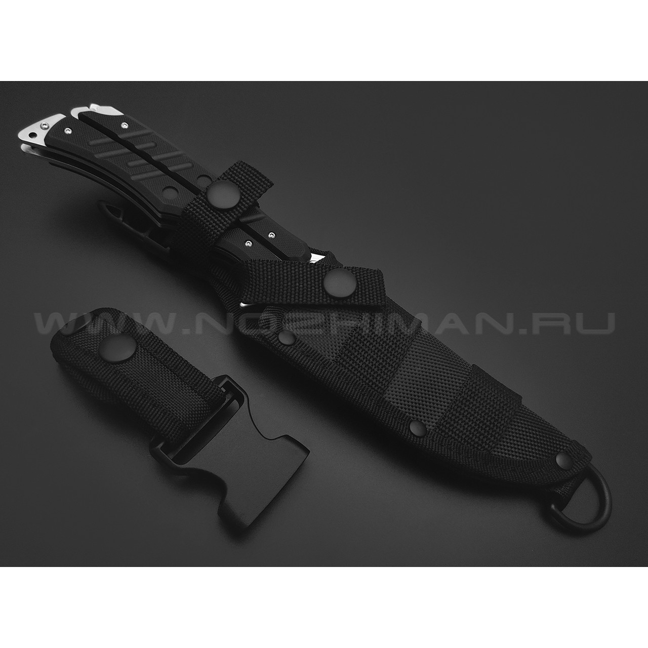 Нокс нож многофункциональный Вервольф 601-140427 сталь 440C satin, рукоять G10 black