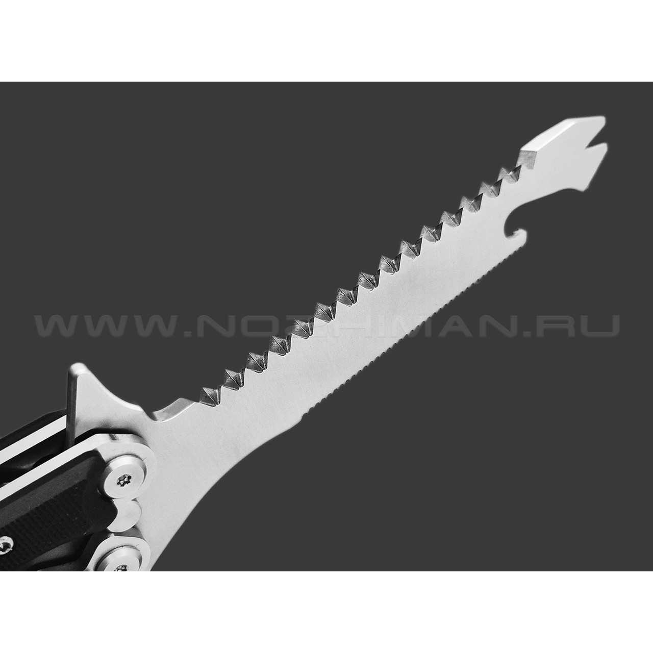 Нокс нож многофункциональный Вервольф 601-140427 сталь 440C satin, рукоять G10 black