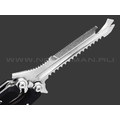 Нокс нож многофункциональный Вервольф 601-140427 сталь 440C satin, рукоять G10 black