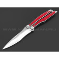 Нокс нож-балисонг Эльф 204-100401 сталь D2 стоунвош, рукоять G10 red Нокс нож-балисонг Эльф 204-100401 сталь D2 стоунвош, рукоять G10 red
