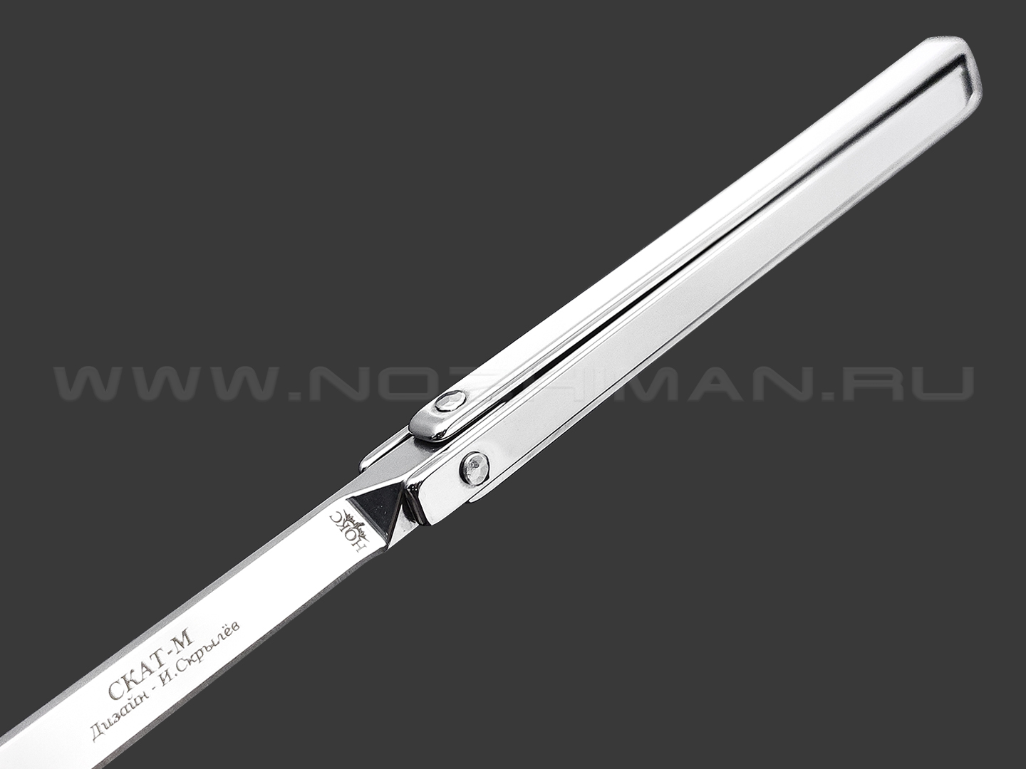 Нокс складной рамочный нож Скат-М 314-340006 сталь 440 polish, рукоять Stainless steel