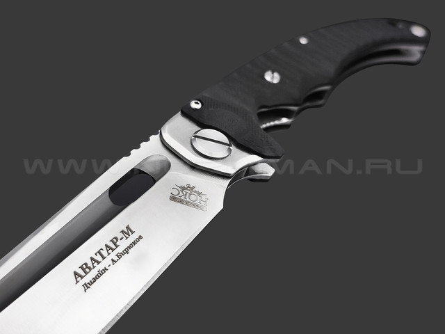 Нокс складной нож Аватар-М 334-189404 сталь Aus-8 satin, рукоять G10 black