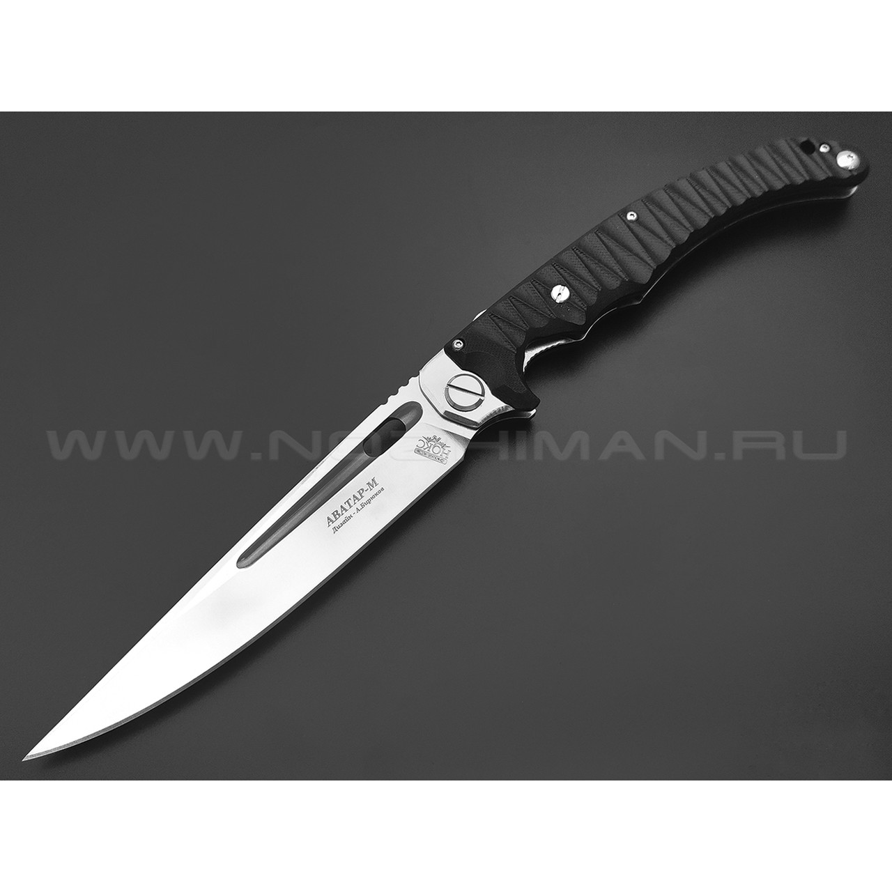 Нокс складной нож Аватар-М 334-189404 сталь Aus-8 satin, рукоять G10 black
