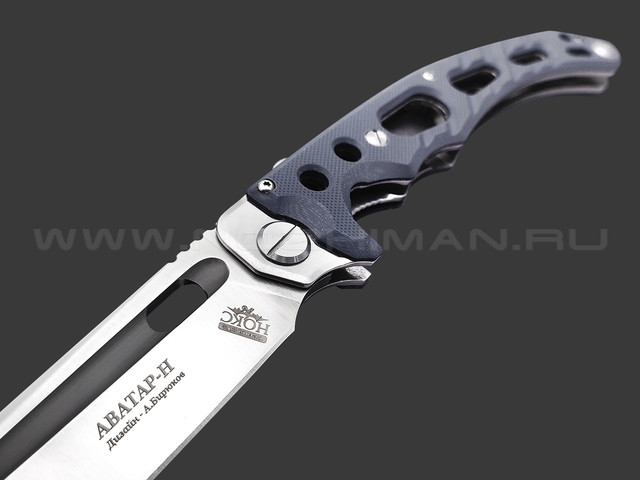 Нокс складной нож Аватар-Н 334-108404 сталь D2 satin, рукоять G10 grey