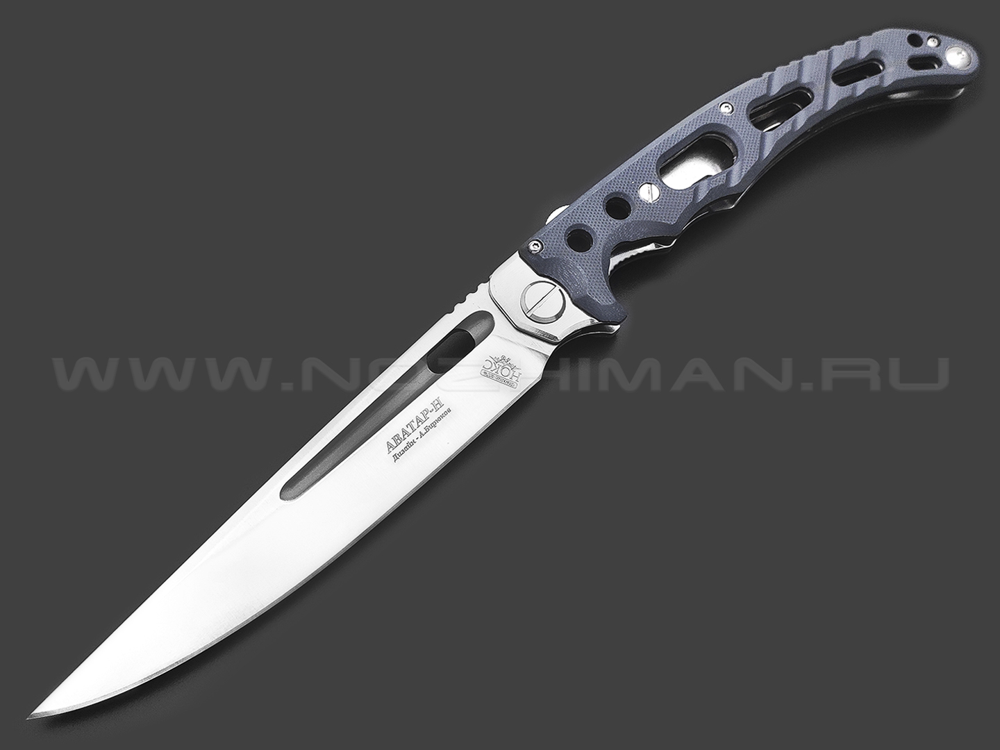 Нокс складной нож Аватар-Н 334-108404 сталь D2 satin, рукоять G10 grey