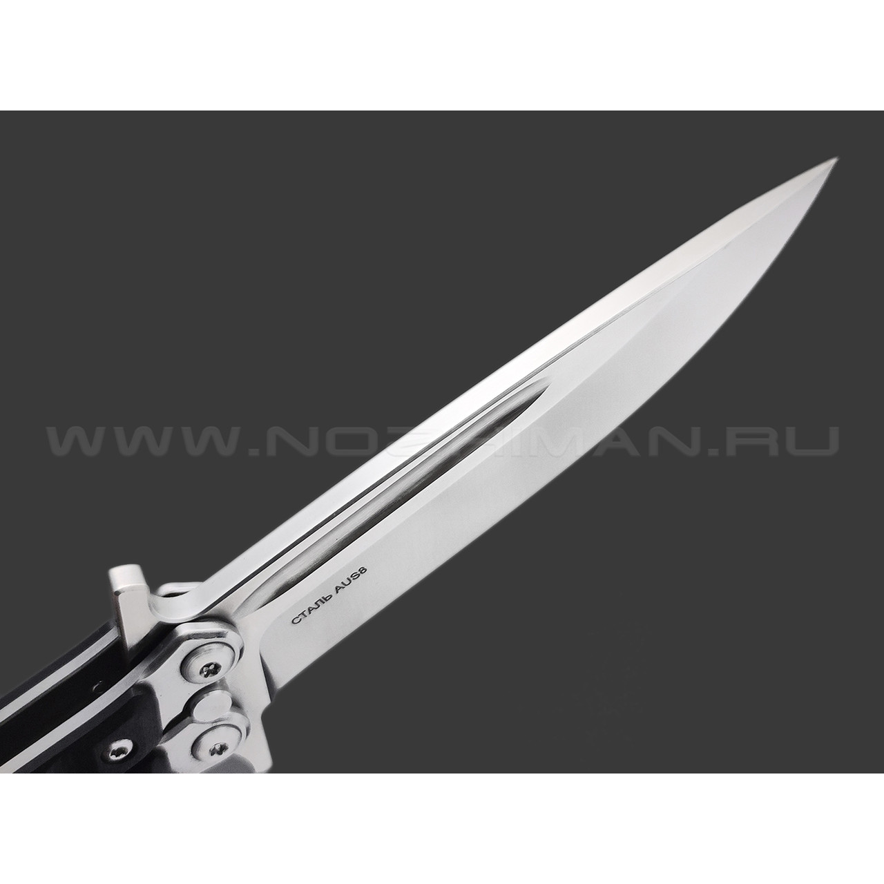 Нокс нож-балисонг Финка-Б 207-180406 сталь Aus-8 стоунвош, рукоять G10 black