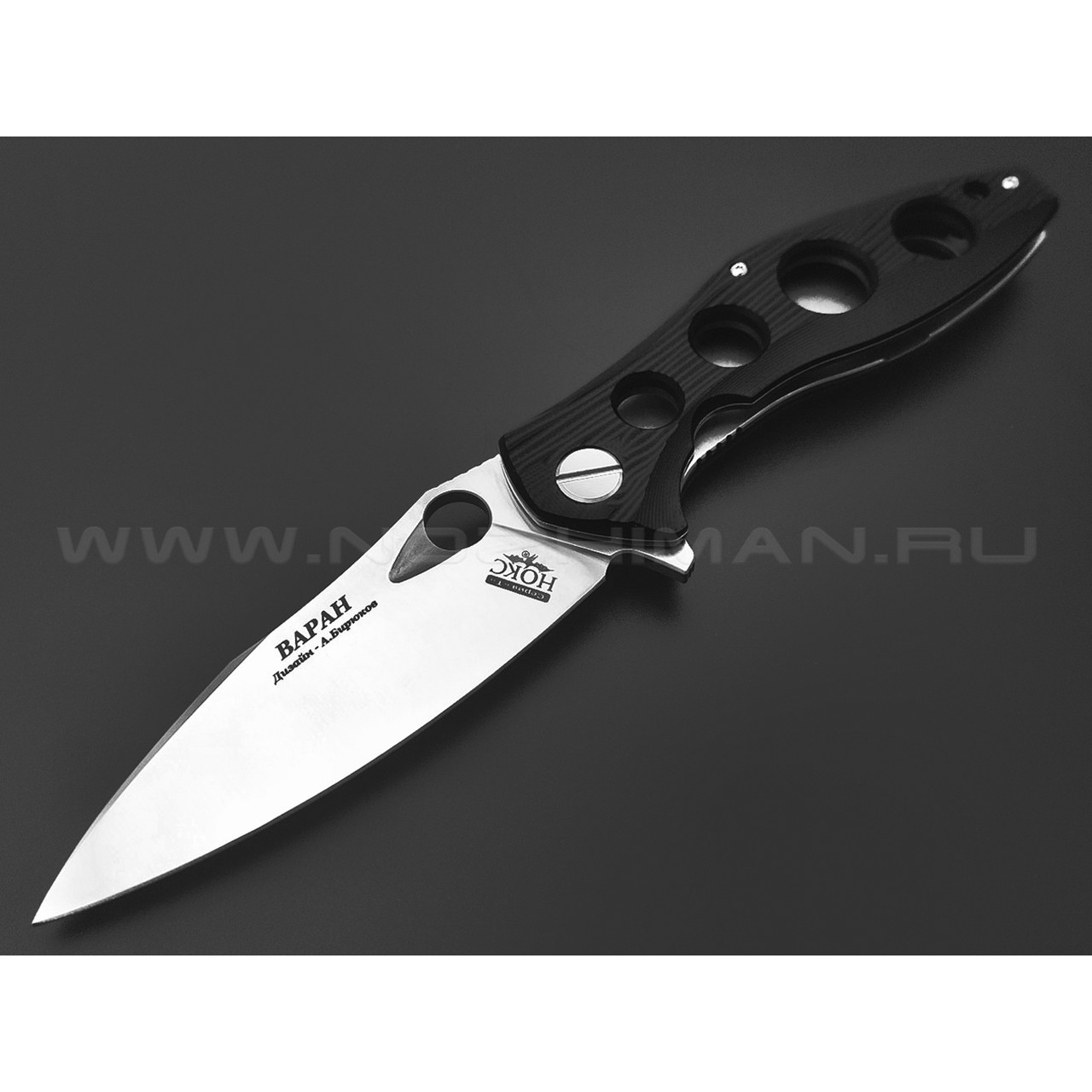 Нокс складной нож Варан 335-100406 сталь D2 satin, рукоять G10 black