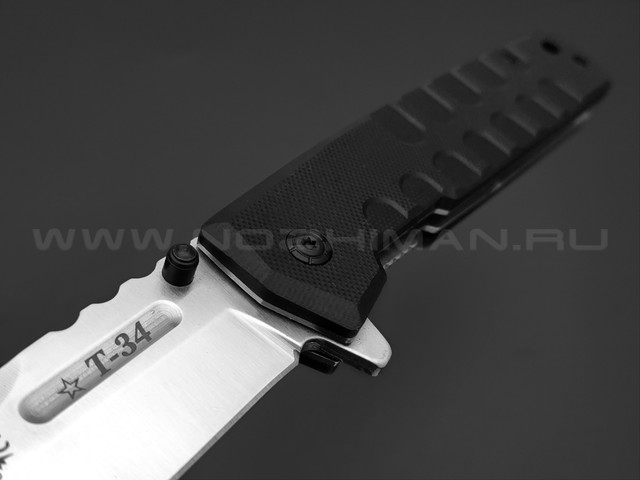 Нокс складной нож Т-34 323-180401 сталь Aus-8 satin, рукоять G10 black
